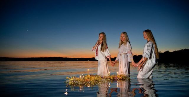 slowianki wianki woda